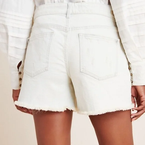 Pilcro Florise High Rise Slim Denim Shorts - Picture 2 of 3